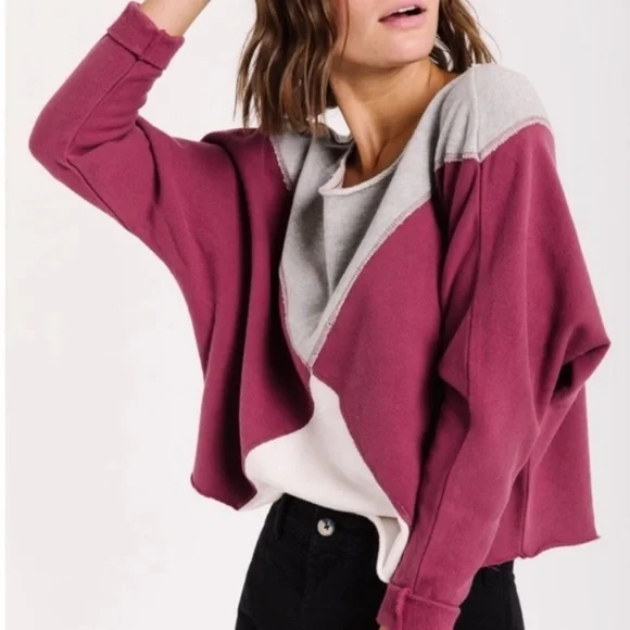 Free People Colorblock Sweatshirt - Picture 2 of 7